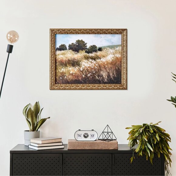 Home Decor Collection Calm Meadow Landscape Wall Art, Nature Canvas Print 11x14 - Picture 2 of 9